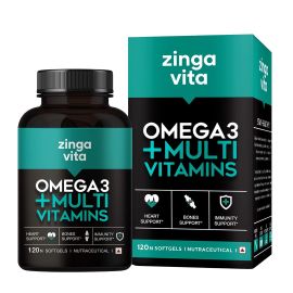 Zingavita Omega 3 + Multivitamins 1000mg Softgels for Men