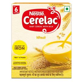 Nestle Cerelac Baby Cereal with Milk - Wheat, From 6-12 Months