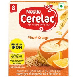 Nestle Cerelac Baby Cereal with Milk, Wheat Orange ? From 8 To 24 Months