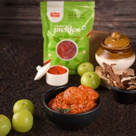 Vellanki Foods - Amla Red Chilli Pickle / Aanvala Laal mirch Achaar
