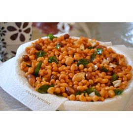 Vellanki Foods Kara / Khara Boondi | Fried Crispy & Spicy Bengal Gram Flour Balls | Ready to Eat Snacks