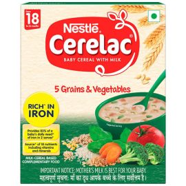 Nestle Cerelac Baby Cereal with Milk, 5 Grains & Vegetables ? from 18 to 24 Month